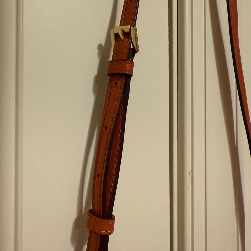 Michael Kors Riley Small Pebbled-leather Orange Crossbody bag - Picture 5 of 9